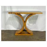X-Base Burl Wood Console Table-232