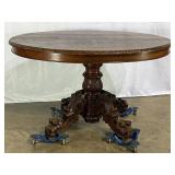 Antique Pedestal Table-7900