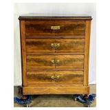 Antique Marble Top Chest-7811