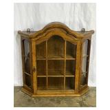 Oak Wall-Mount Display Cabinet-7191