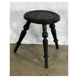 Carved Tripod Stool-8109