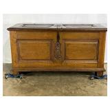 Antique Oak Coffer-7887