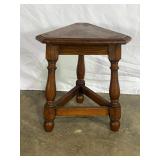 Triangular Wooden Side Table-8066