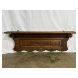Carved Wooden Wall Shelf-8058