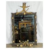 Antique Antler Wall Mirror-8178