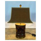 Carved Wooden Table Lamp-7823