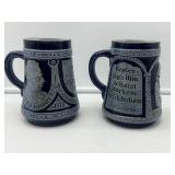Two German Stoneware Steins-8021