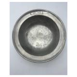 Antique Pewter Bowl-7042