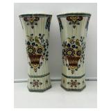 Polychroom Hexagonal Vases-8228