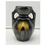 Glazed Ceramic Two-Handle Vase-7642