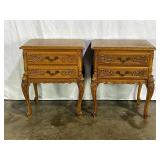 2 Oak End Tables-7561