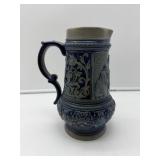 German Stoneware Beer Pitcher-8402