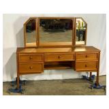 Mid-Century Vanity with Mirror