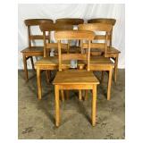Set of six wooden chairs - 5815