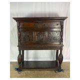 Antique Carved Wooden Cabinet