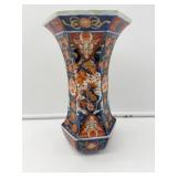 Hexagonal Imari-Style Vase-8848