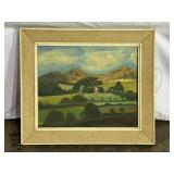 Framed Landscape Painting