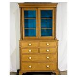 Antique Step Back Bookcase-8775