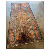 Hand-Knotted Bijar Rug-318
