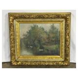 Antique Oil on Canvas-8834