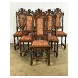 6 Antique French Chairs-8660
