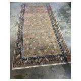 Vintage Hand-Knotted Hamedan Rug-917