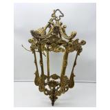 Ornate Brass Hanging Lantern-28