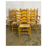 6 Ladderback Chairs