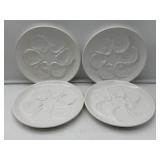 4 St Amand Oyster Plates-8655