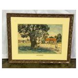 Antique Watercolor by Aug. Lynen-7632