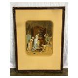 Antique Framed J.B. Chï¿½rron Artwork-7108
