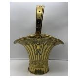 Ornate Brass Bucket with Handle-8754
