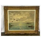 Landscape Painting With Ducks-7933