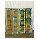 Four Rustic Wood Shutters