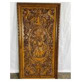 Hand-Carved Oak Panel-7219