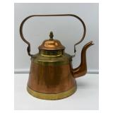 Copper and Brass Teapot-8069