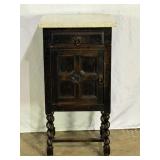 Antique Marble Top Cupboard-9089