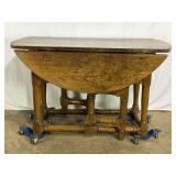 Very Old French Gate-Leg Table-8976
