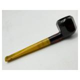 Tobacco Pipe with Amber Stem