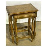 Two Wooden Nesting Tables