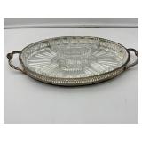 Segmented Dishes in Serving Tray