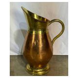 Copper and Brass Pitcher-8993