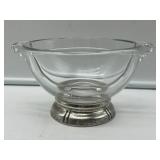 Glass Bowl with Sterling Base