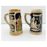 2 Ceramic German Steins-8021