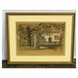 Framed Pastel Picture-7186