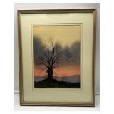 Framed Tree Silhouette Artwork