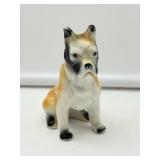 Vintage Porcelain Boxer Dog Figurine