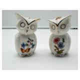 Porcelain Owl Shaker Set