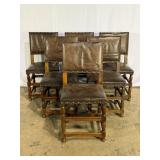 Six Leather Chairs-8984