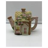 Cottage-Shaped Ceramic Teapot